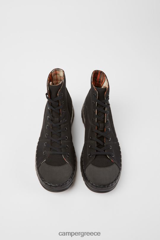 μαύρος design teix μαύρες μπότες από καουτσούκ και bci βαμβακερές Camper XTDPX1353