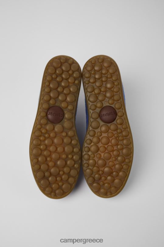 μπλε pelotas μπλε μαλλί βισκόζη και δερμάτινα παπούτσια για άνδρες νέες αφίξεις Camper XTDPX286