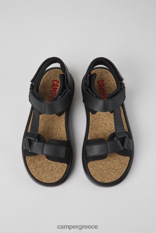 μαύρος pelotas flota μαύρα δερμάτινα και υφασμάτινα σανδάλια για άνδρες νέες αφίξεις Camper XTDPX1197