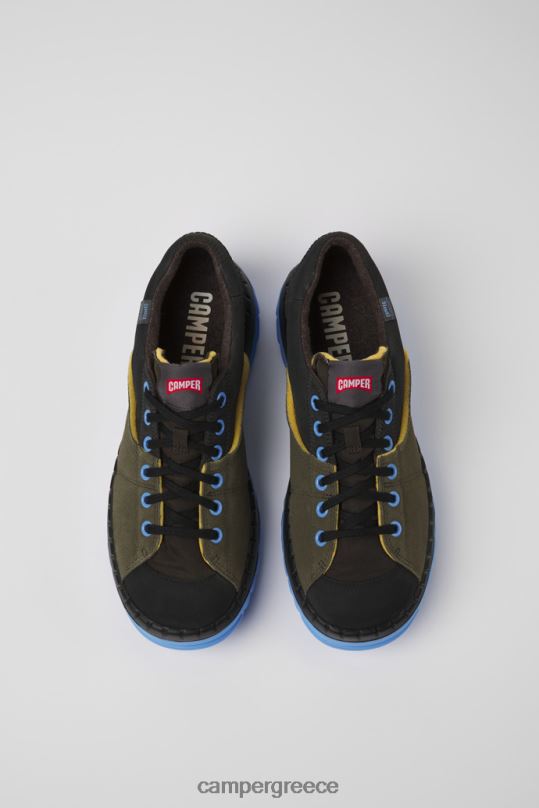 πράσινος αποκλειστικά παπούτσια teix green ανακυκλωμένα υφάσματα και nubuck για άνδρες Camper XTDPX1251