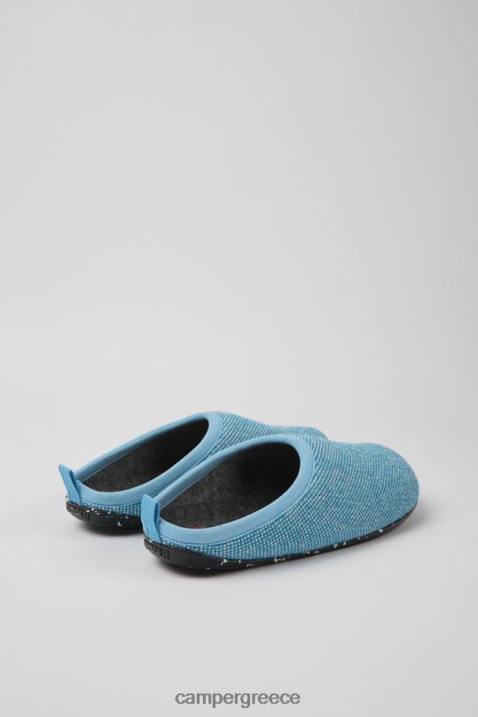 μπλε αποκλειστικές ανδρικές παντόφλες από μαλλί και βισκόζη μπλε wabi Camper XTDPX1740