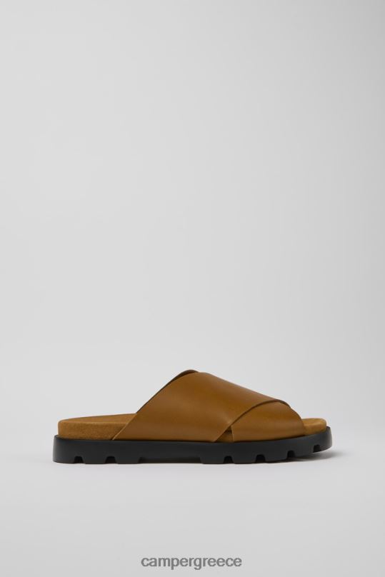 καφέ πέδιλο brutus καφέ δερμάτινα σανδάλια για άνδρες νέες αφίξεις Camper XTDPX369