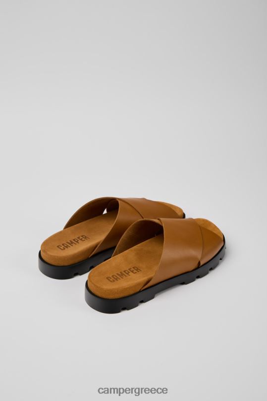 καφέ πέδιλο brutus καφέ δερμάτινα σανδάλια για άνδρες νέες αφίξεις Camper XTDPX369