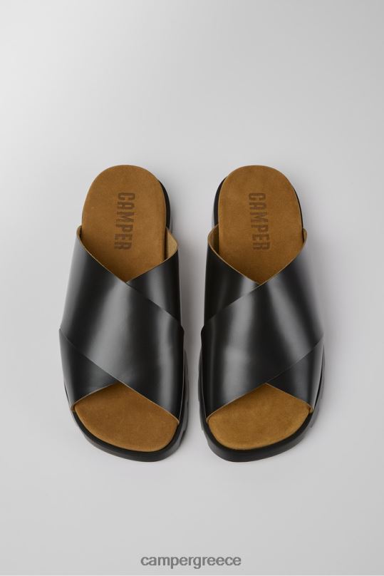 μαύρος πέδιλο brutus μαύρα δερμάτινα σανδάλια για άνδρες νέες αφίξεις Camper XTDPX370