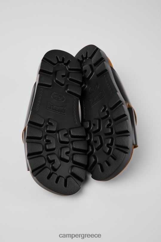 μαύρος πέδιλο brutus μαύρα δερμάτινα σανδάλια για άνδρες νέες αφίξεις Camper XTDPX370