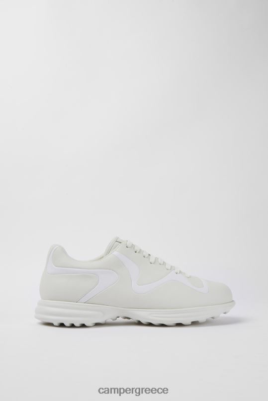 κρέμα Σχέδιο δίδυμα αθλητικά παπούτσια με κορδόνια σε κρεμ και λευκό δέρμα Camper XTDPX1688