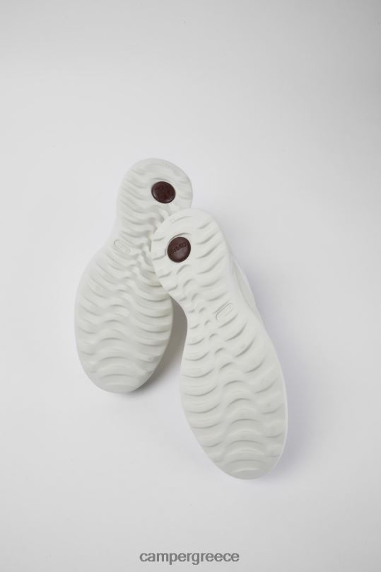 κρέμα Σχέδιο δίδυμα αθλητικά παπούτσια με κορδόνια σε κρεμ και λευκό δέρμα Camper XTDPX1688