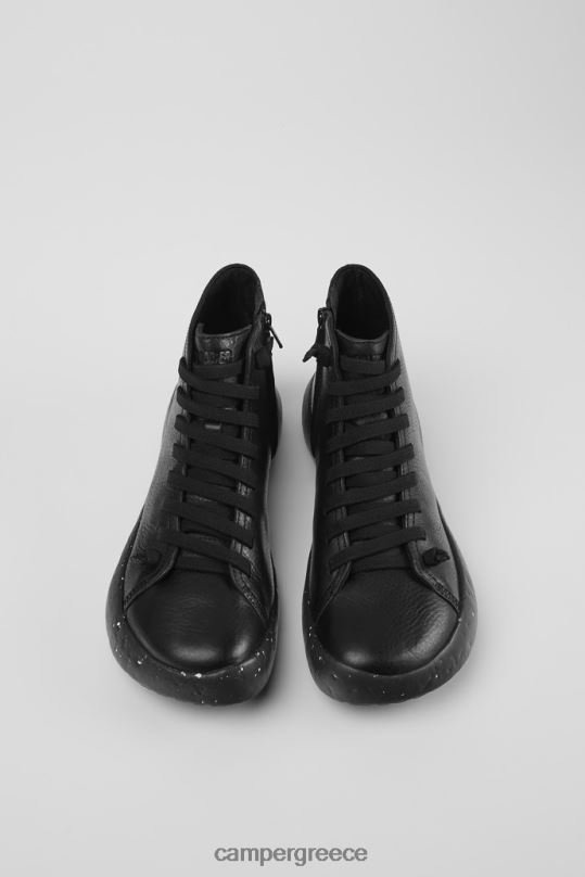 μαύρος αποκλειστικές ανδρικές μαύρες δερμάτινες μπότες Peu Stadium Camper XTDPX1588