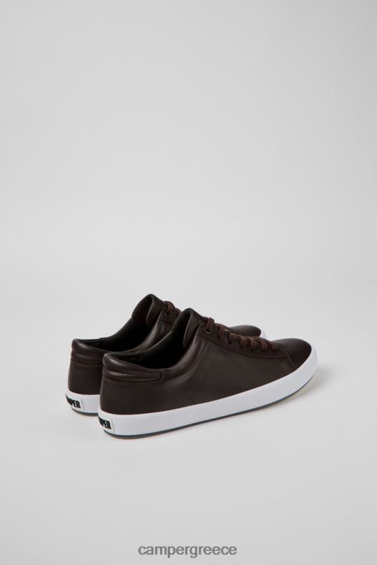 καφέ Αποκλειστικά δερμάτινα αθλητικά παπούτσια andratx σε καφέ σκούρο χρώμα Camper XTDPX1563