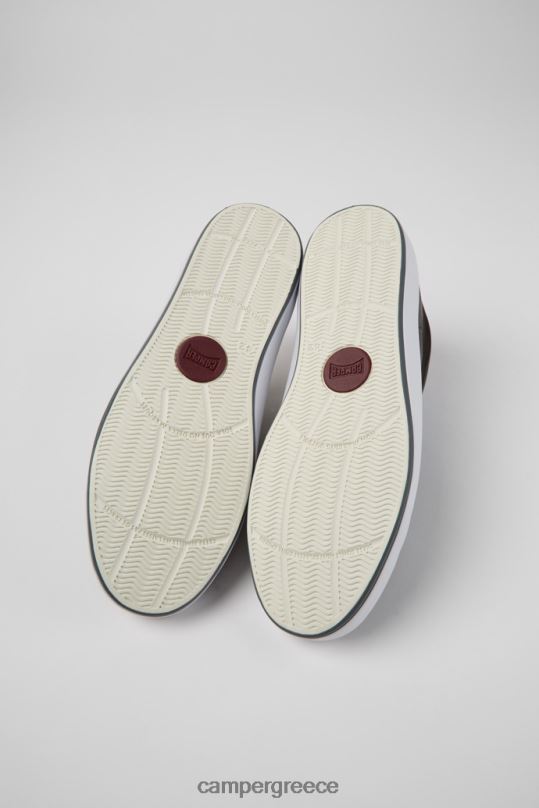 καφέ Αποκλειστικά δερμάτινα αθλητικά παπούτσια andratx σε καφέ σκούρο χρώμα Camper XTDPX1563