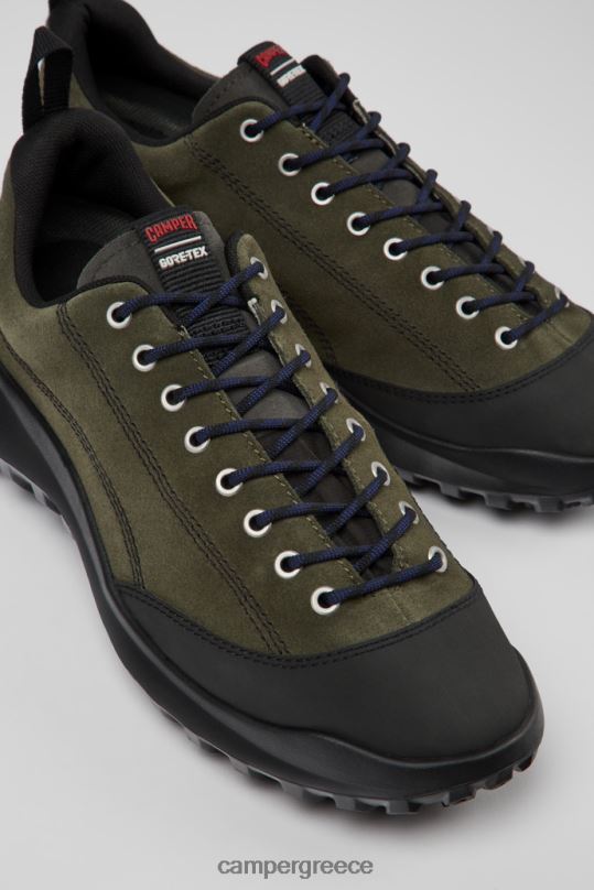 πράσινος crclr gore-tex πράσινο nubuck και υφασμάτινα πάνινα παπούτσια για άνδρες νέες αφίξεις Camper XTDPX1582