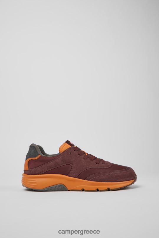Βουργουνδία design drift μπορντό και πορτοκαλί πάνινα παπούτσια για άνδρες Camper XTDPX1594
