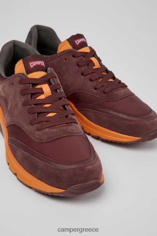 Βουργουνδία design drift μπορντό και πορτοκαλί πάνινα παπούτσια για άνδρες Camper XTDPX1594