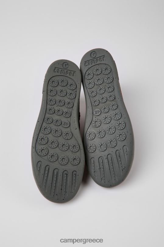 καφέ design peu touring καφέ και μαύρα αθλητικά παπούτσια από ανακυκλωμένο μαλλί για άνδρες Camper XTDPX1579