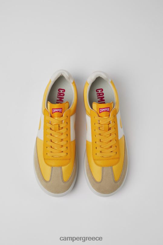 πορτοκάλι Αποκλειστικά ανδρικά πάνινα παπούτσια pelotas xlite από ύφασμα και δέρμα Camper XTDPX1539