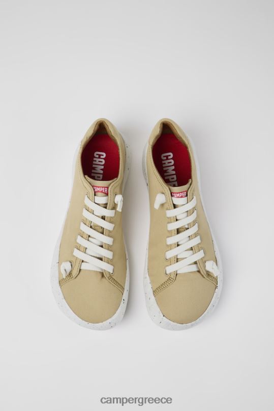 μπεζ Αποκλειστικά ανδρικά πάνινα παπούτσια peu stadium μπεζ από ύφασμα Camper XTDPX1505