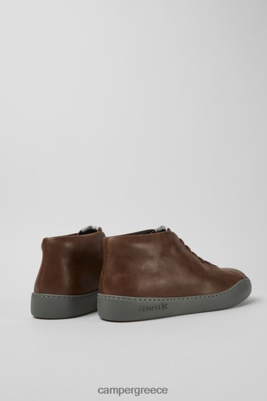 καφέ Αποκλειστικά ανδρικά πάνινα παπούτσια peu touring καφέ δερμάτινα Camper XTDPX1725