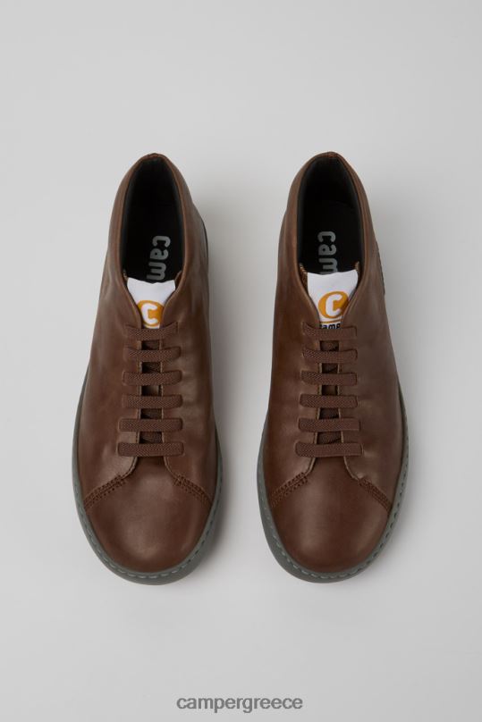καφέ Αποκλειστικά ανδρικά πάνινα παπούτσια peu touring καφέ δερμάτινα Camper XTDPX1725
