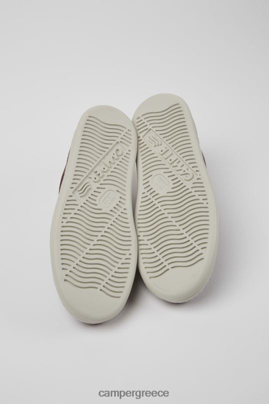 Βουργουνδία αποκλειστικά αθλητικά παπούτσια runner μπορντό δέρμα Camper XTDPX357