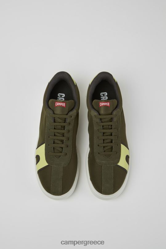 πράσινος ανδρικά αθλητικά παπούτσια runner k21 πράσινα και κίτρινα αποκλειστικά Camper XTDPX1628