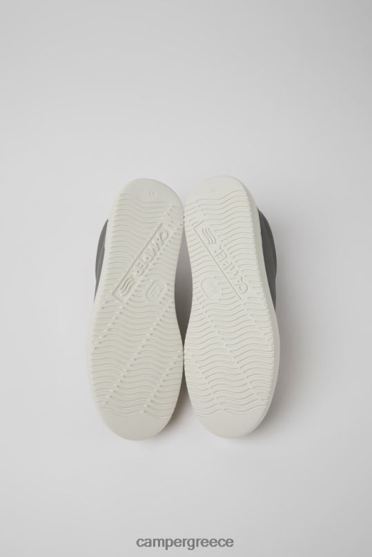 γκρί αποκλειστικά ανδρικά αθλητικά παπούτσια runner k21 γκρι δέρμα και nubuck Camper XTDPX1512