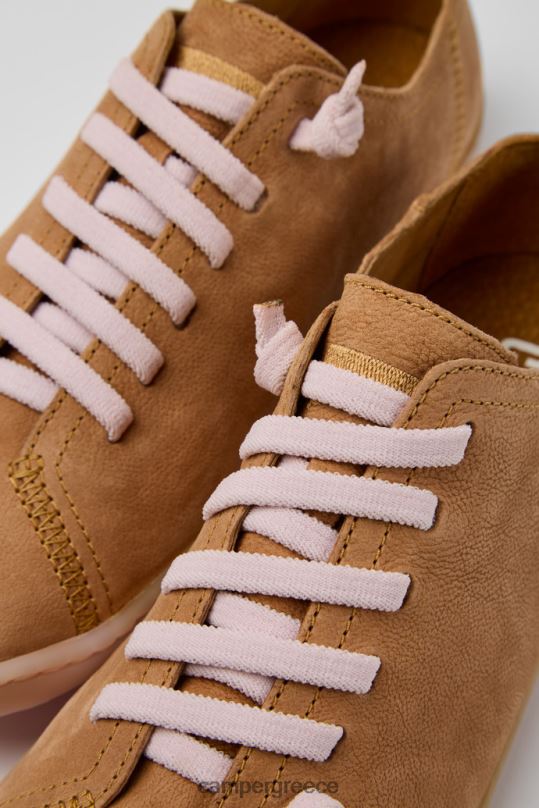 Brown ExclusivePeu Brown Leather Shoes For Women Camper XTDPX20