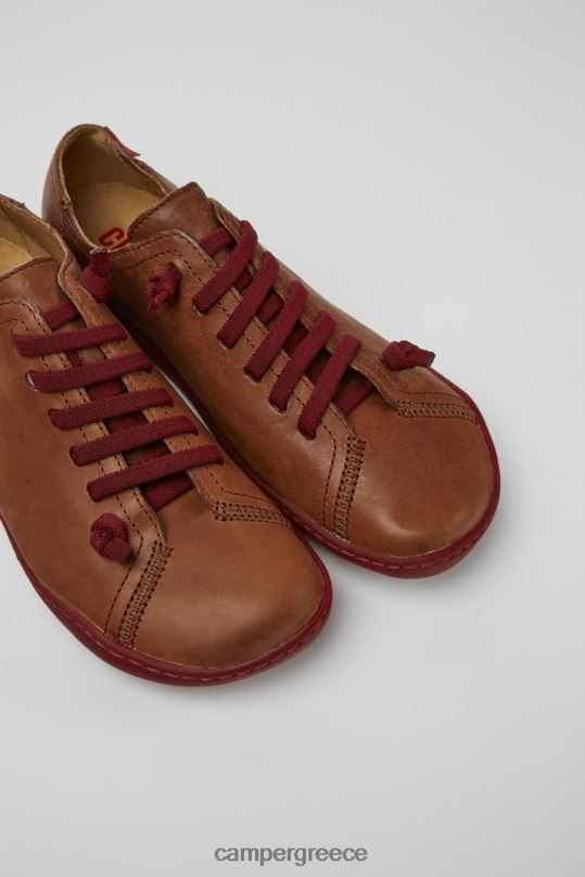 Brown Peu Brown Leather Shoes For WomenNew Arrivals Camper XTDPX19