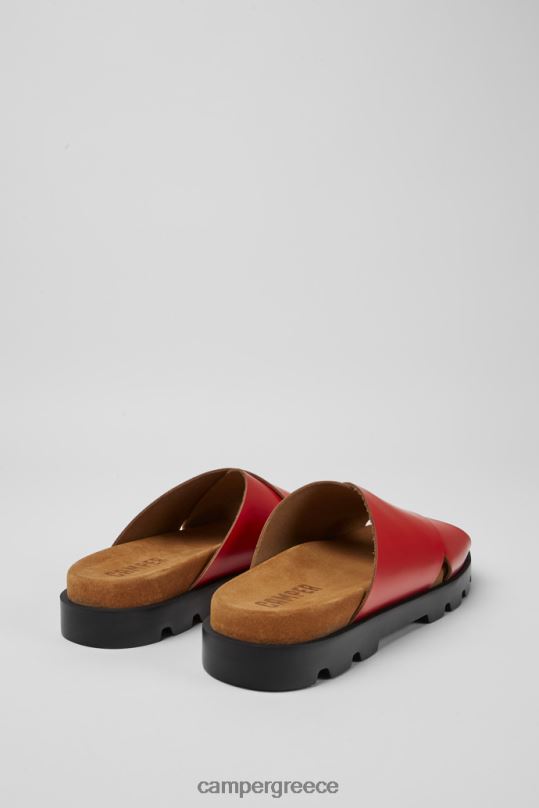 Red ExclusiveBrutus Sandal Red Leather Sandals For Women Camper XTDPX5