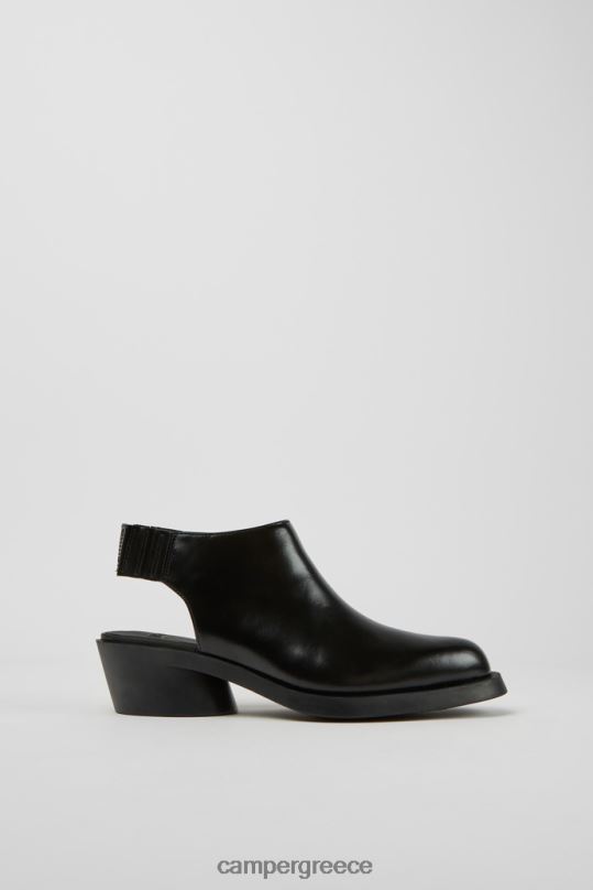 Black Design Bonnie Black Leather Heels For Women Camper XTDPX32