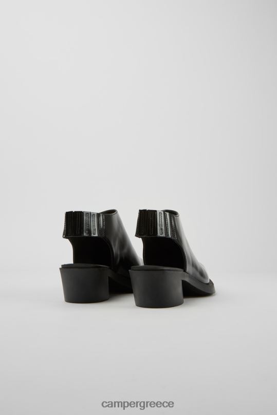 Black Design Bonnie Black Leather Heels For Women Camper XTDPX32