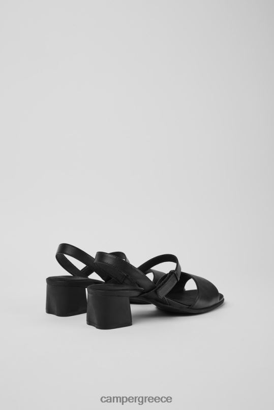 Black Design Katie Women's Black Strappy Sandal Camper XTDPX70