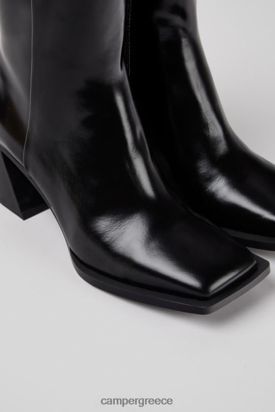 Black ExclusiveKarole Black Leather Boots For Women Camper XTDPX77