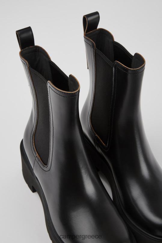 Black ExclusiveMilah Black Leather Boots For Women Camper XTDPX91