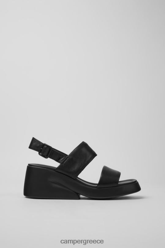 Black Kaah Black Leather Sandals For WomenNew Arrivals Camper XTDPX68