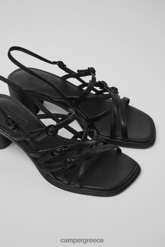 Black Meda Black Leather Sandals For WomenNew Arrivals Camper XTDPX78