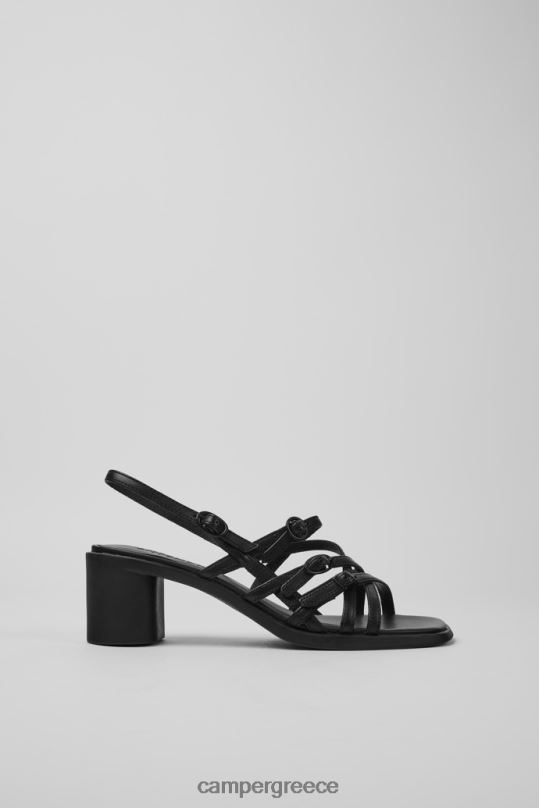 Black Meda Black Leather Sandals For WomenNew Arrivals Camper XTDPX78