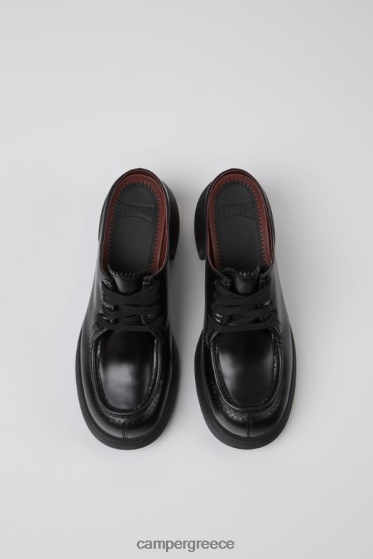 Black Thelma Black Leather Mules For WomenNew Arrivals Camper XTDPX114