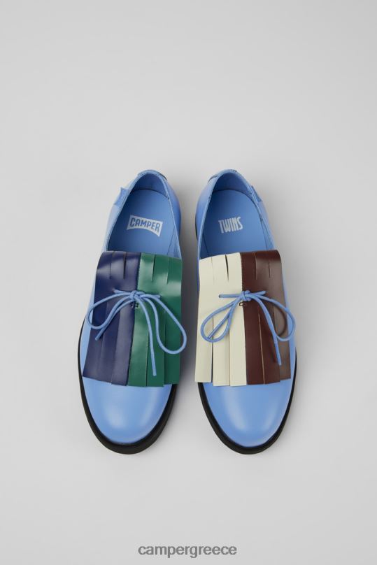 Blue Twins Blue And Green Leather Shoes For WomenNew Arrivals Camper XTDPX117