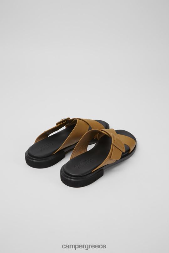 Brown ExclusiveEdy Brown Leather Sandals For Women Camper XTDPX54