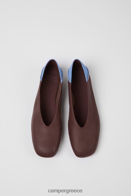 Burgundy Casi Myra Burgundy And Blue Ballerina Flats For WomenNew Arrivals Camper XTDPX39
