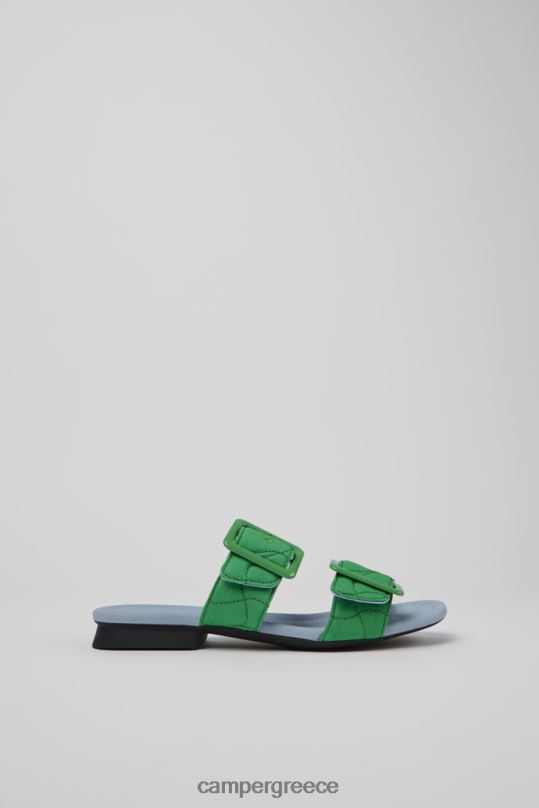 Green Design Casi Myra Green Recycled Pet Sandals For Women Camper XTDPX49