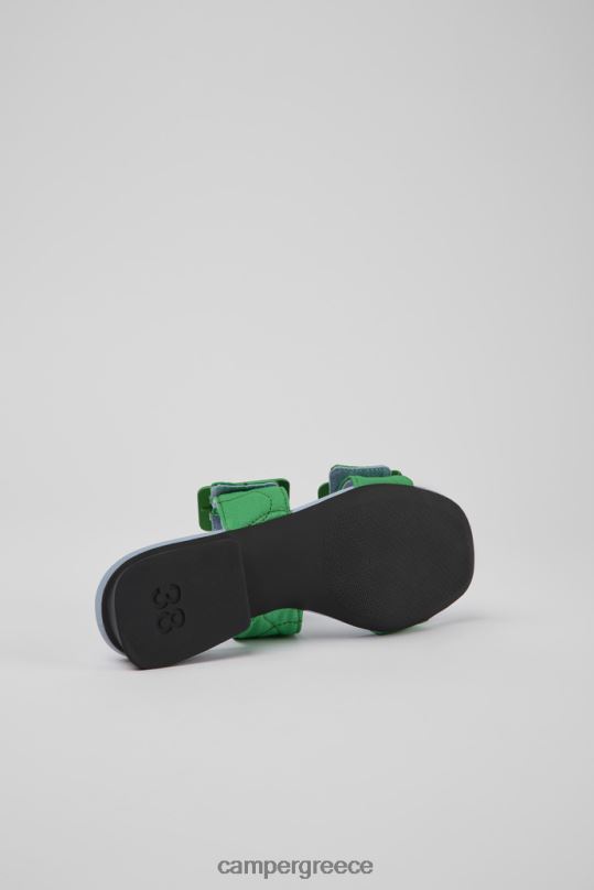 Green Design Casi Myra Green Recycled Pet Sandals For Women Camper XTDPX49