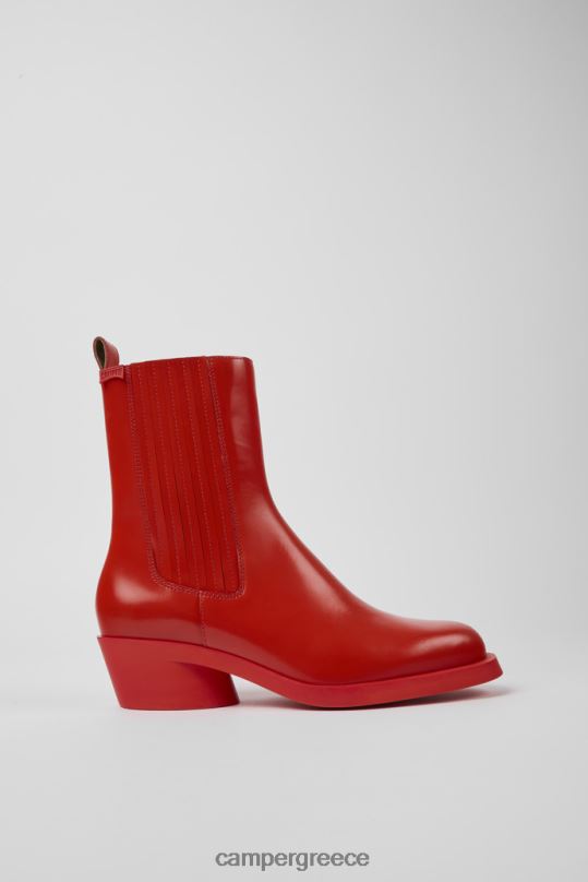 Red Design Bonnie Red Leather Boots For Women Camper XTDPX33