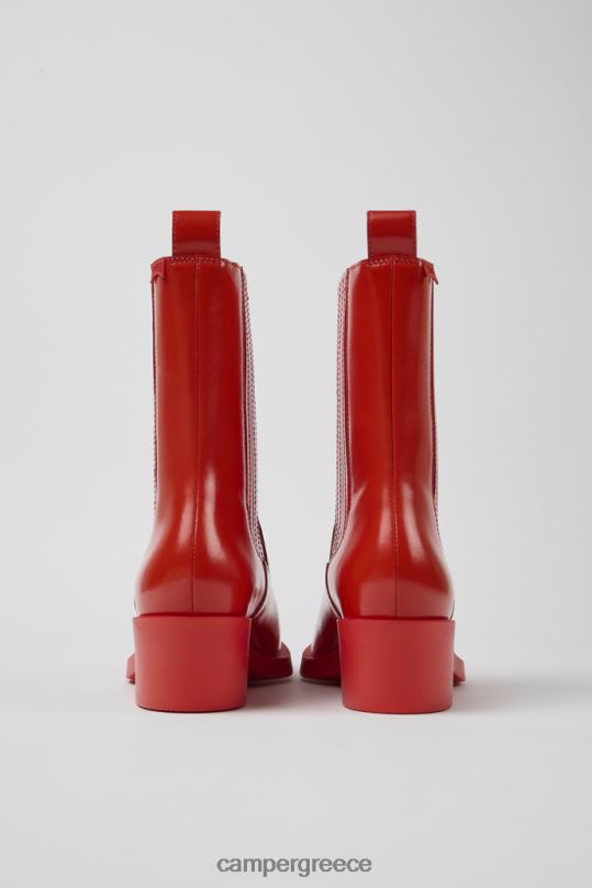 Red Design Bonnie Red Leather Boots For Women Camper XTDPX33
