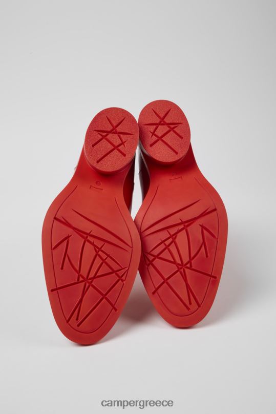 Red Design Bonnie Red Leather Boots For Women Camper XTDPX33