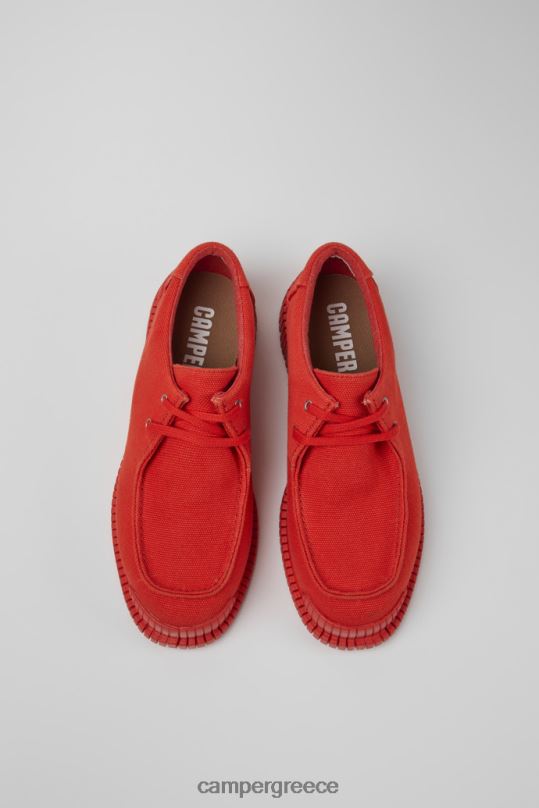 Red Design Pix Red Recycled Cotton Shoes For Women Camper XTDPX93