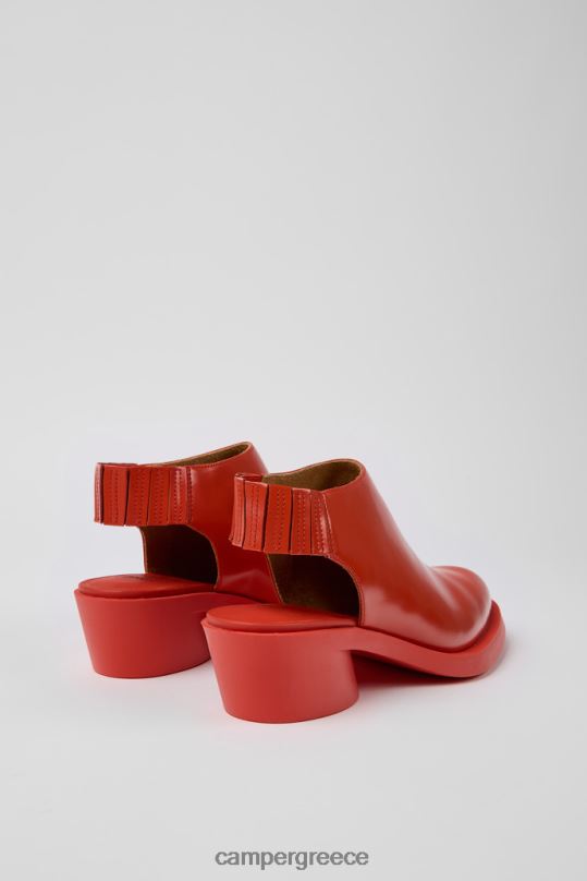 Red ExclusiveBonnie Red Leather Heels For Women Camper XTDPX31