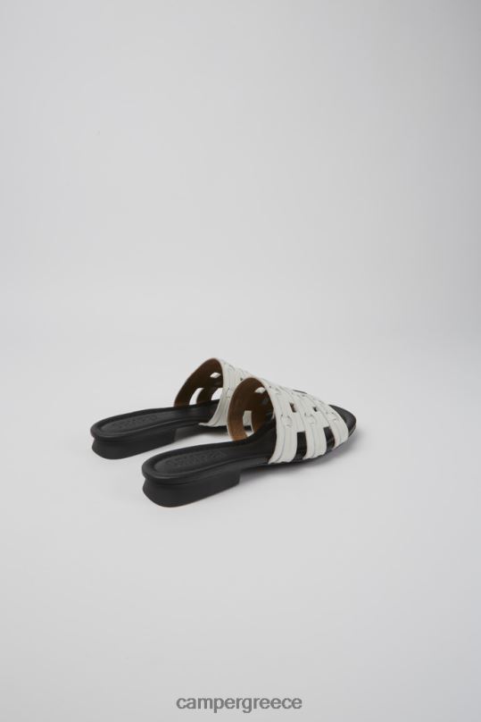 White Casi Myra White Leather Sandals For Women New Arrivals Camper XTDPX47