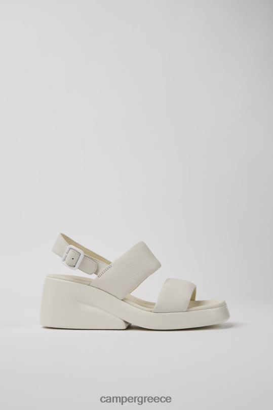 White Kaah White Leather Sandals For Women Exclusive Camper XTDPX67