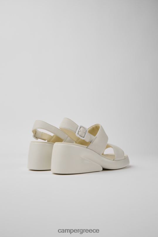 White Kaah White Leather Sandals For Women Exclusive Camper XTDPX67